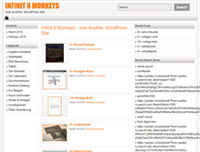 Tablet Screenshot of infinit8monkeys.com